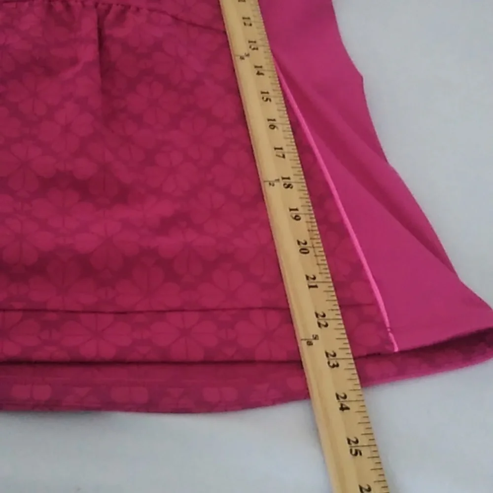 Kate Spade Half Zip Pullover Hoodie size XS Tonal Spade Floral Print Pink